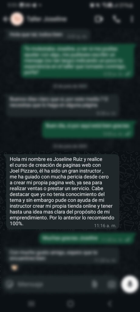 Testimonio Joseline